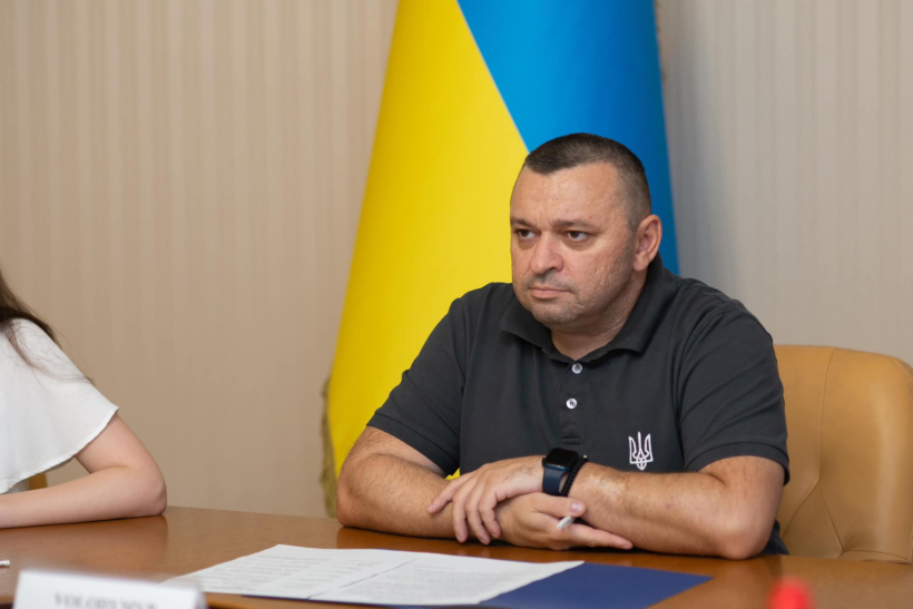 На фото - виконувач обов’язків начальника Тернопільської обласної військової адміністрації Володимир Важинський
